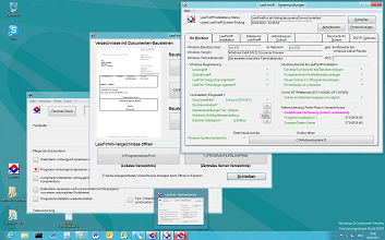 Windows 8 Kanzleisoftware Labortests - LawFirm Professional - Technik-Test mit den Service-Programmen "LawFirm RechnerService", "LawFirm Tool" und "LawFirm Check" (Test Systemprfungs-Funktionen, Betriebssystem-Parameter, Windows 8 Einstellungen)